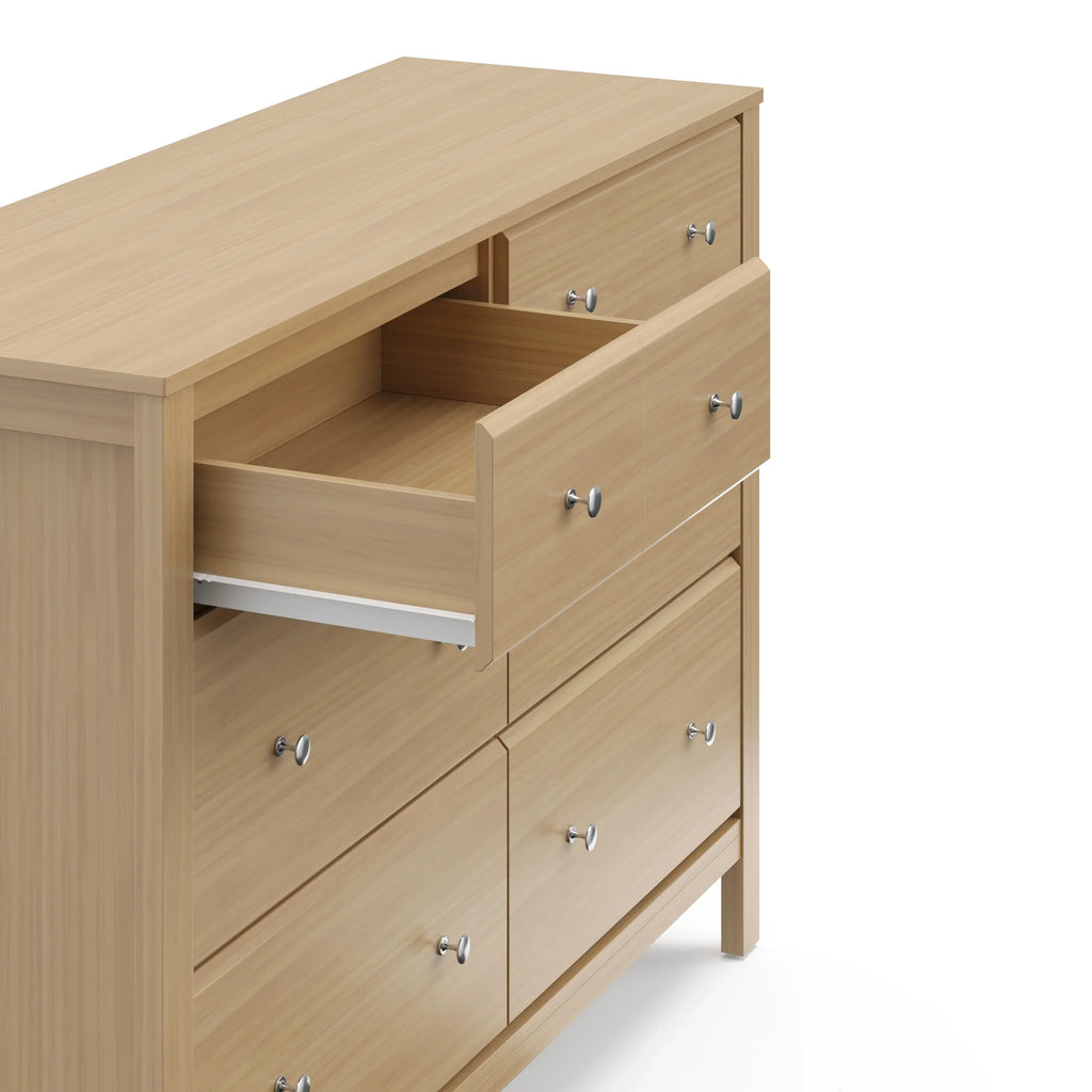 Storkcraft Horizon 6 Drawer Nursery Double Dresser, Driftwood