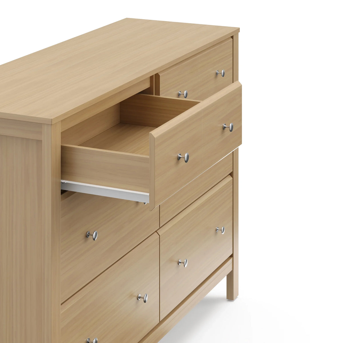 Storkcraft Horizon 6 Drawer Nursery Double Dresser, Driftwood
