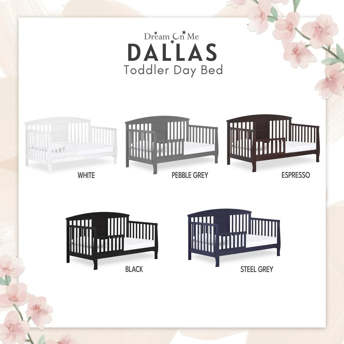 Dream On Me Dallas Toddler Day Bed. Black