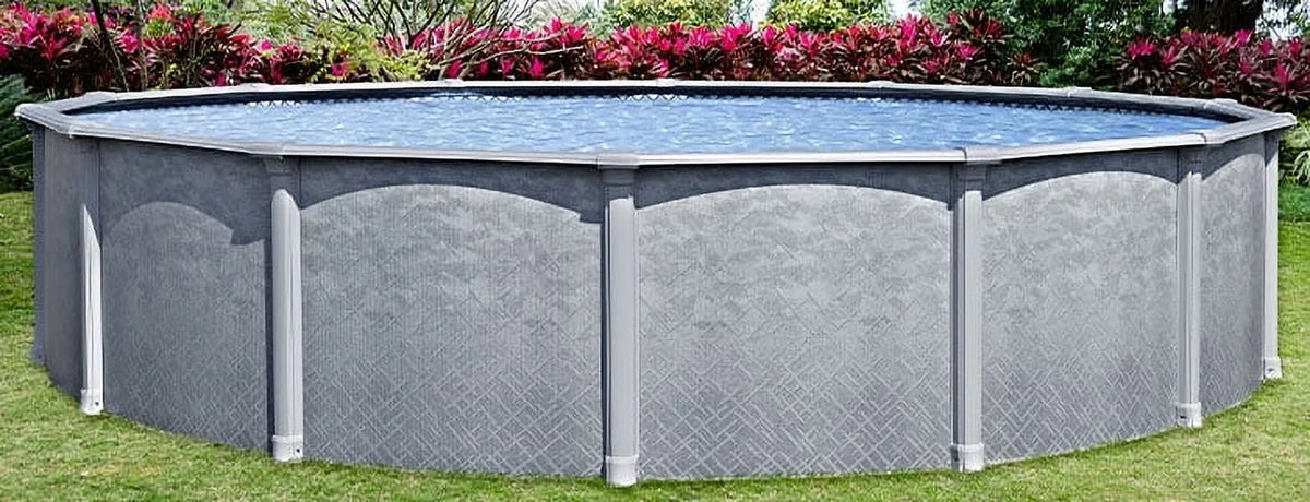 Lake Effect Pools Lifestyle 15' Round 54" Resin Protected Steel Wall Above Ground Swimming Pool