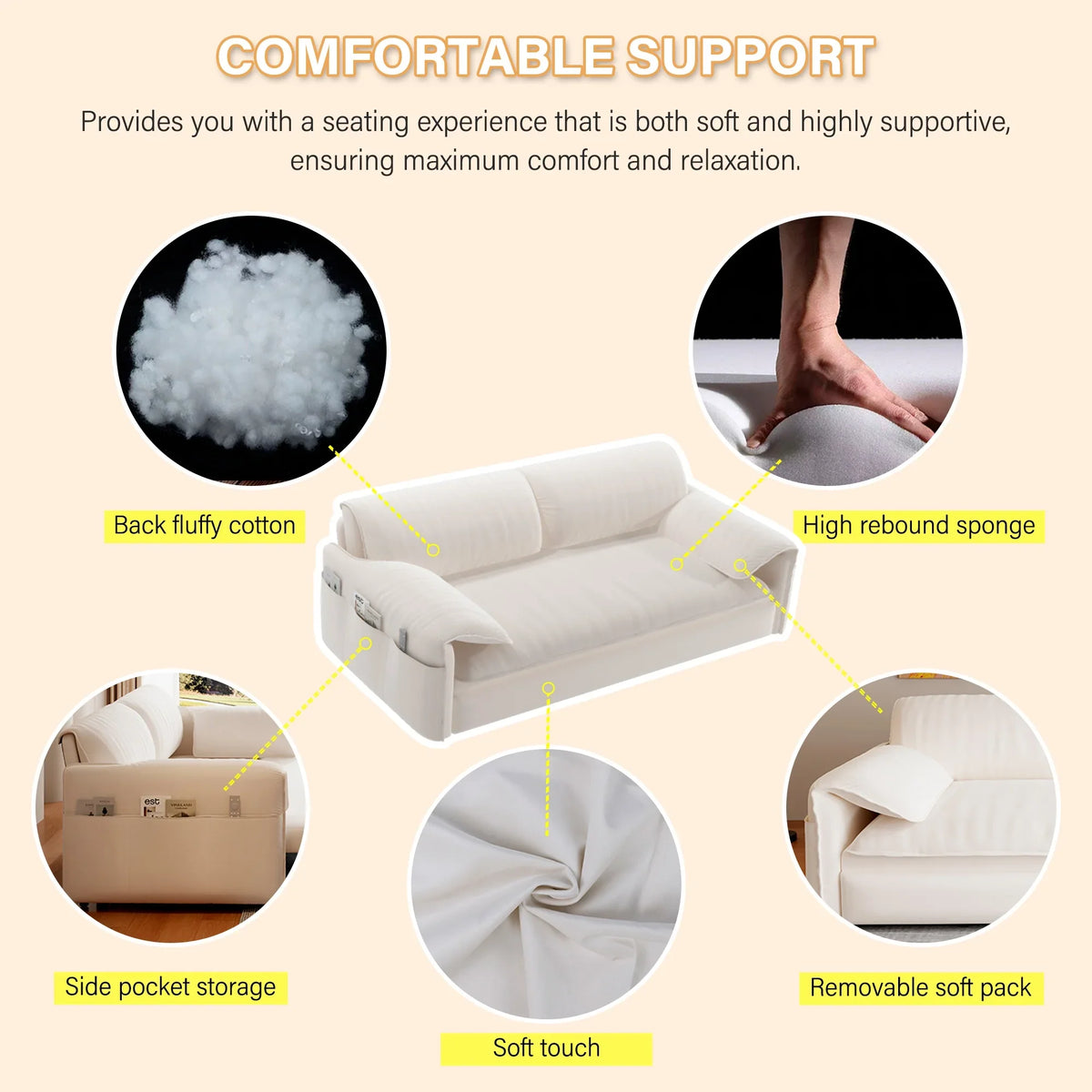 66" Queen Pull Out Sofa Bed, 3-in-1 Convertible Sleeper Sofa with Side Storage,Multi-Functional Velvet Loveseat Bed for Living Room,Bedroom