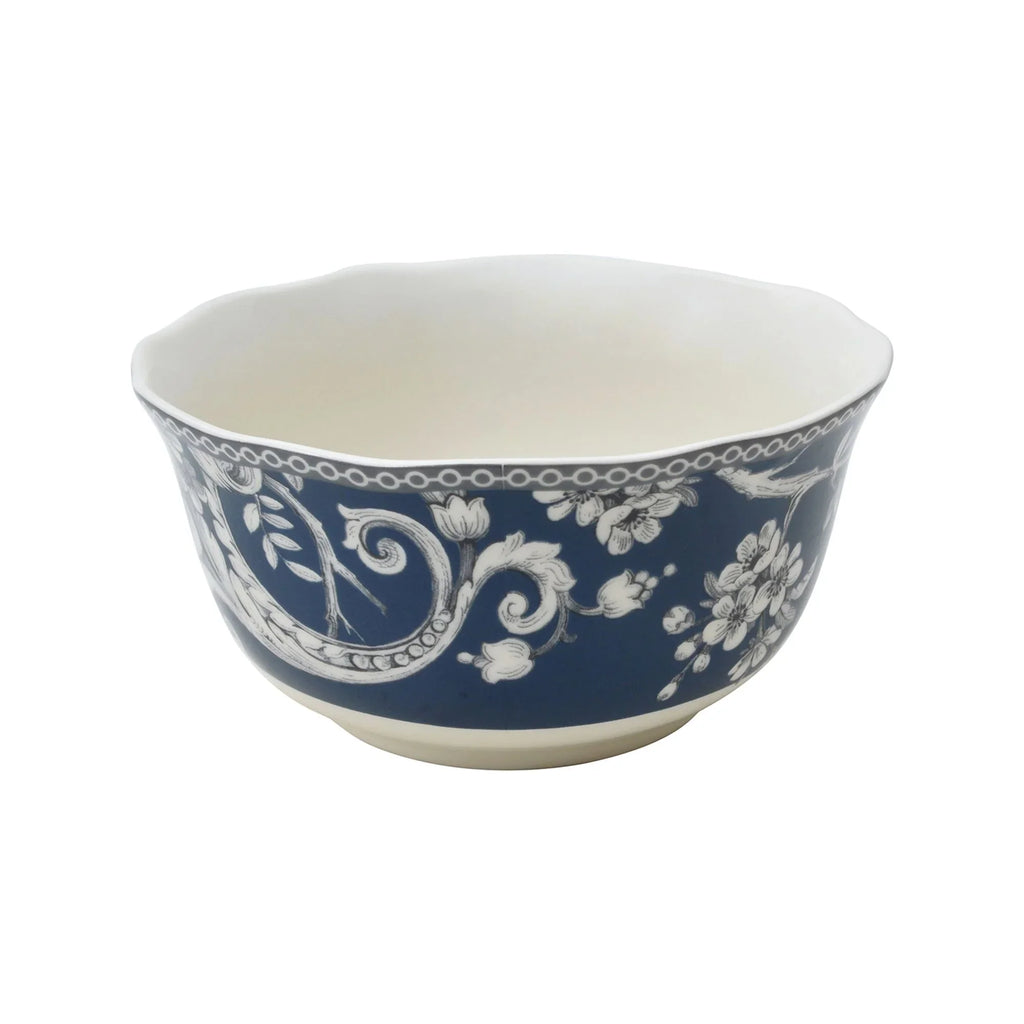 222 Fifth Adelaide Round 16-Piece Porcelain Dinnerware Set, Black Toile