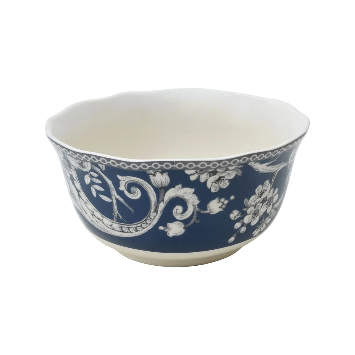 222 Fifth Adelaide Round 16-Piece Porcelain Dinnerware Set, Black Toile