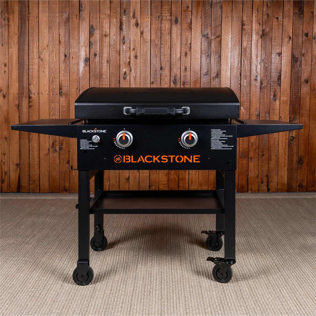 Blackstone 2-Burner 28" Propane Griddle with Hood and Omnivore Griddle Plate