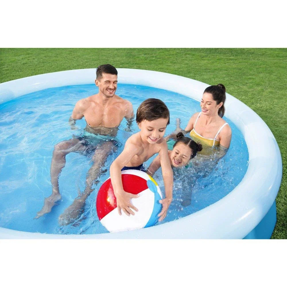 Bestway Fast Set 10" x 26" Round Inflatable Pool Set