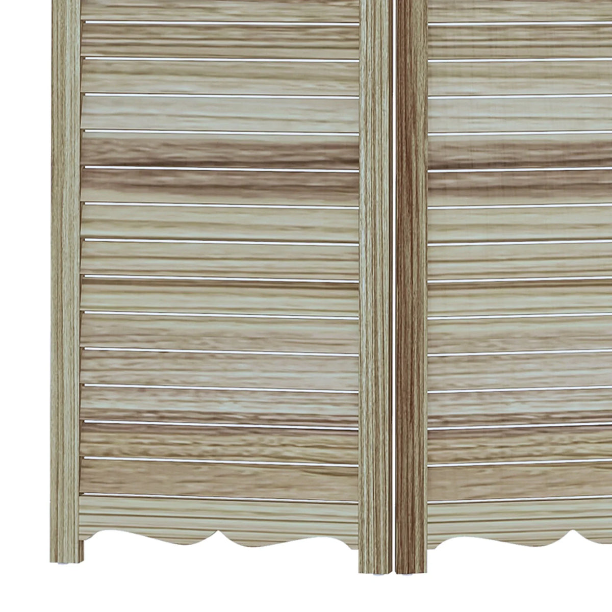 HOMCOM 5.5' 4 Panel Room Divider, Indoor Privacy Screens for Home, Brown