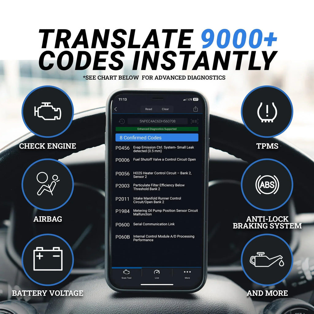 BlueDriver Pro OBD2 Bluetooth Car Diagnostic Scan Tool and Code Reader for iPhone and Android