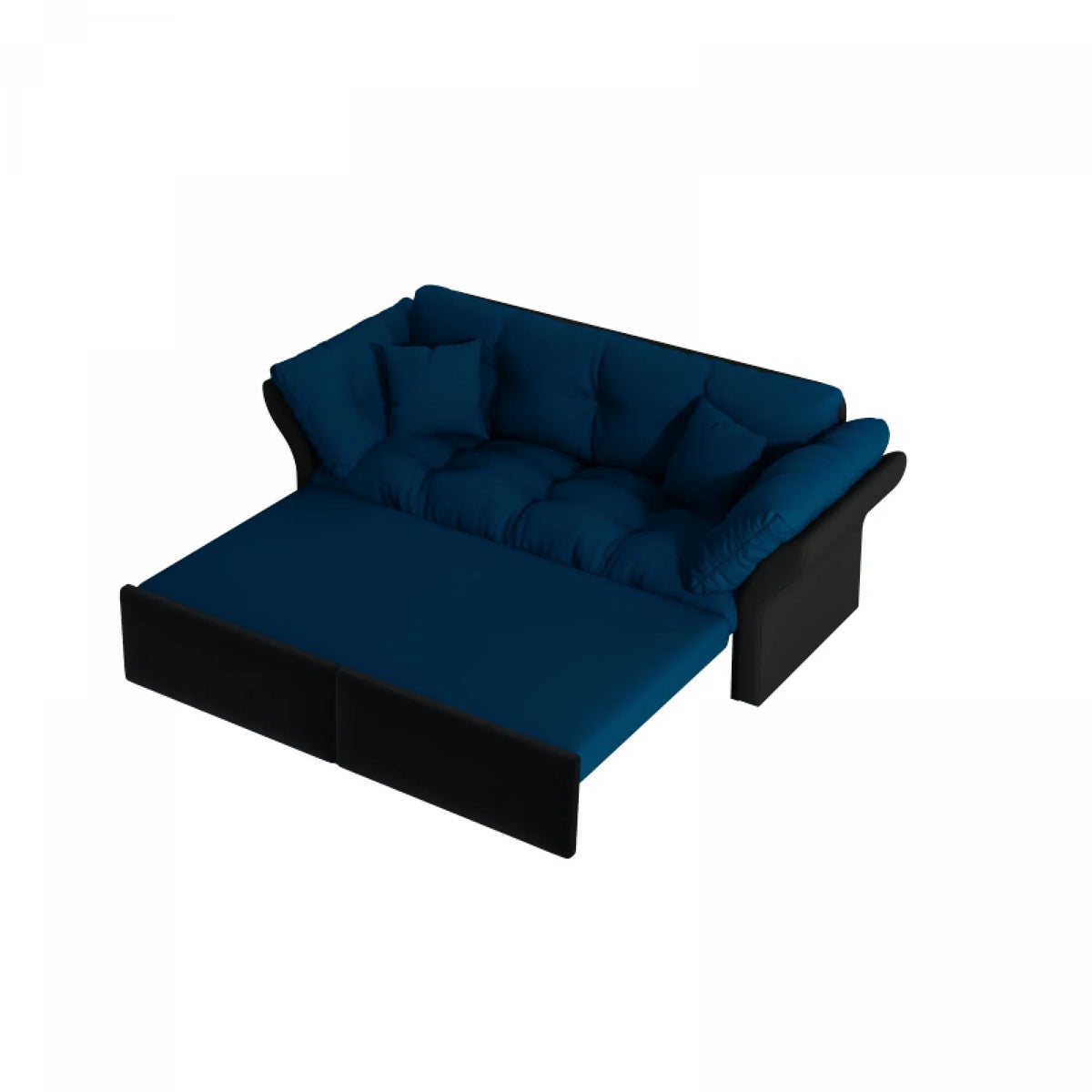 66" Queen Pull Out Sofa Bed, 3-in-1 Convertible Sleeper Sofa with Side Storage,Multi-Functional Velvet Loveseat Bed for Living Room,Bedroom