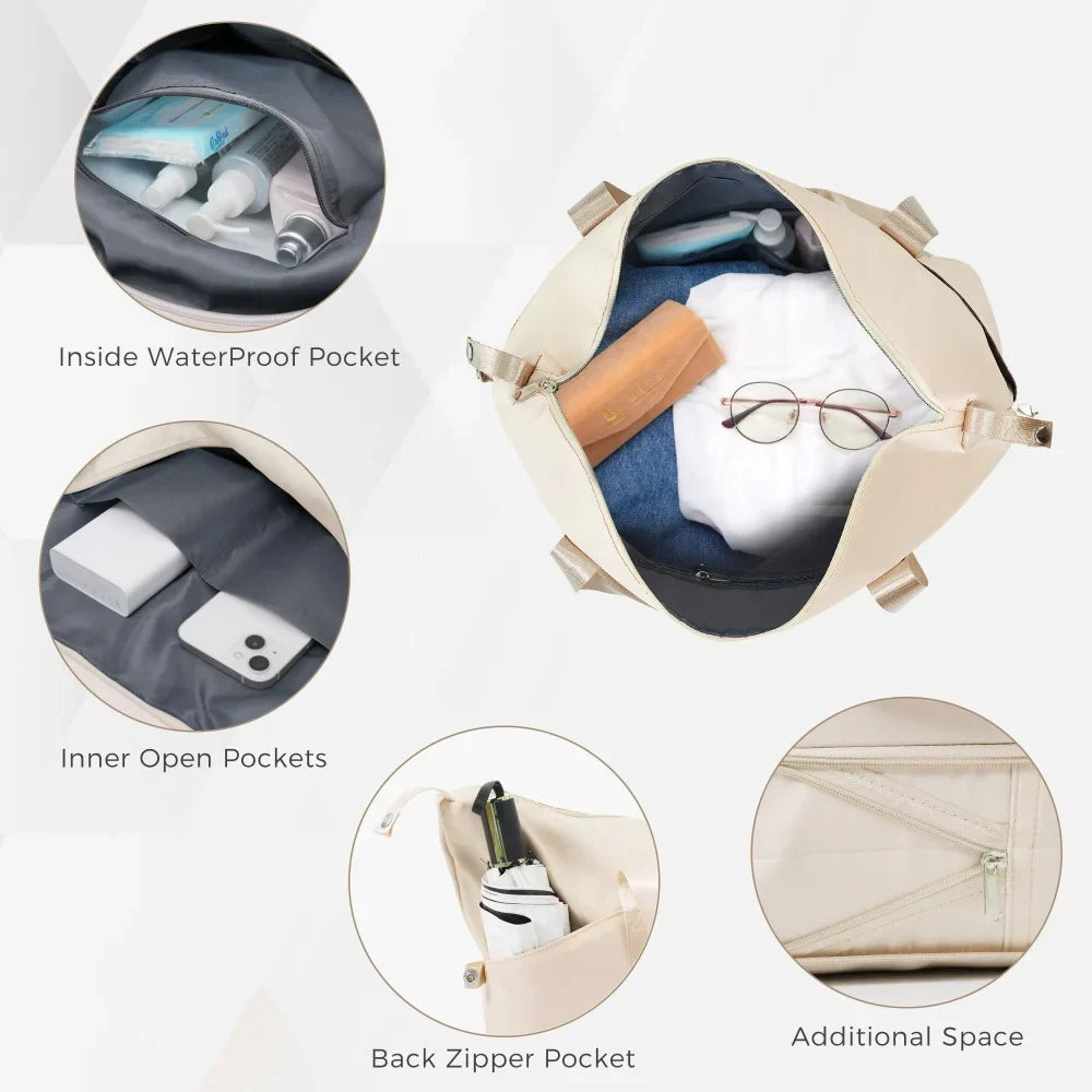 Luggage Sets 4 Piece, ABS Durable Suitcase with Travel Bag, Carry On Luggage Suitcase Set with 360" Spinner Wheels