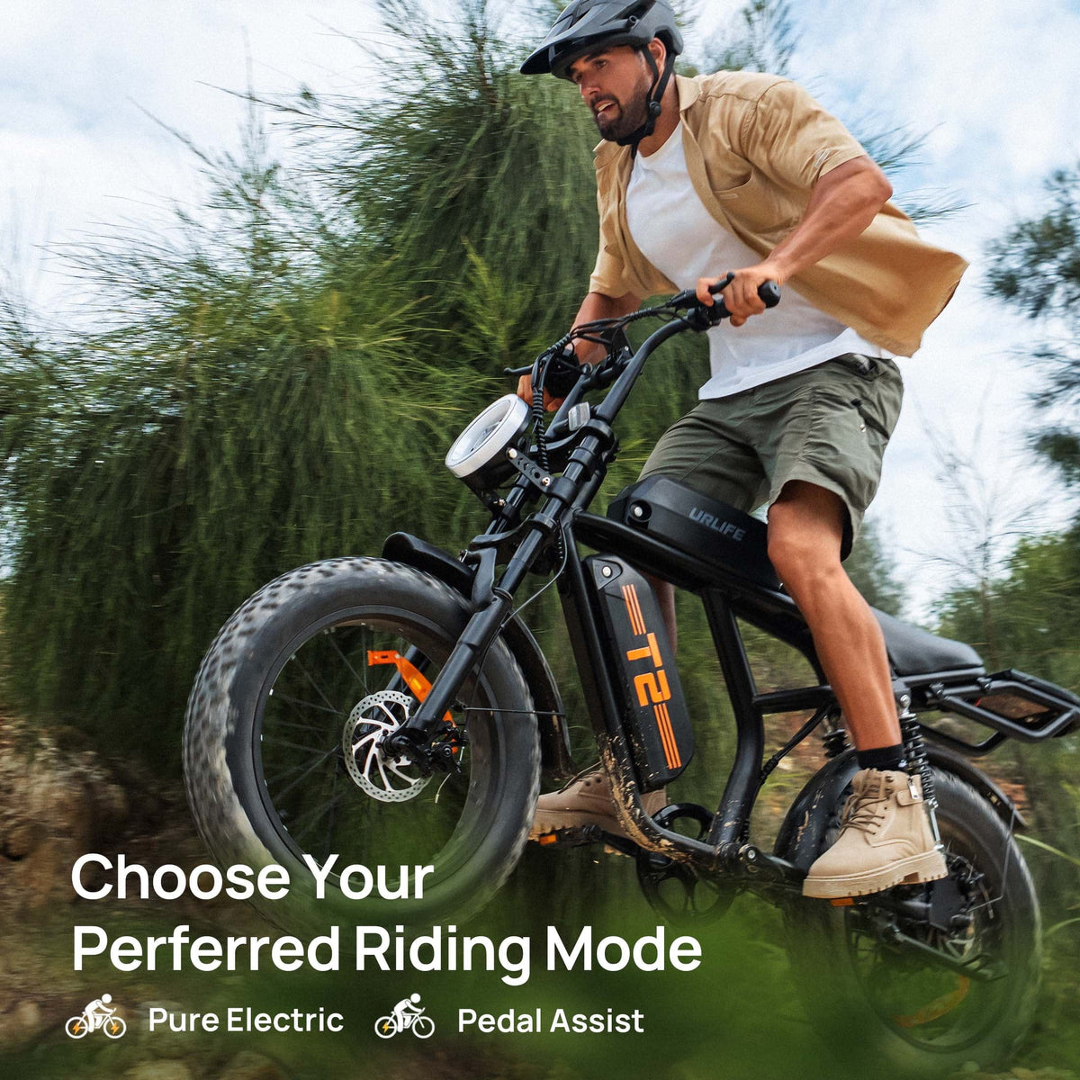 URLIFE 1500W Electric Bike for Adults,20"4.0 Fat Tire Ebike,48V 15.6Ah Removable Battery,7-Speed E-Mountain Bikes,All-Terrain Off-Road Electric Bicycle,UL2849 Certified(Black)
