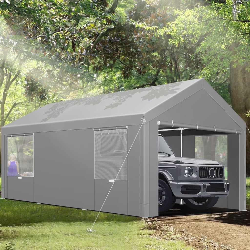 SANOPY 20x40ft Heavy Duty Party Tent, Outdoor Commercial Canopy with Removable Sidewalls, Gazebo Shelter for Wedding, Outdoor Carport Party Tent for Event, White