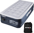 Pittman - Twin Air Mattress with Built-in Pump Raised 18" - Self Inflating Twin Air Bed