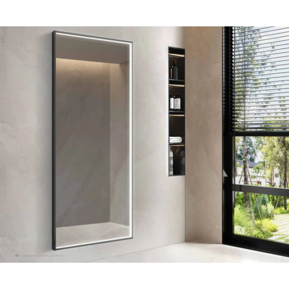 Modern Mirrors Astral Lighted Bathroom Vanity Mirror, Wall Mirror with Dimmable Daylight LED Lighting
