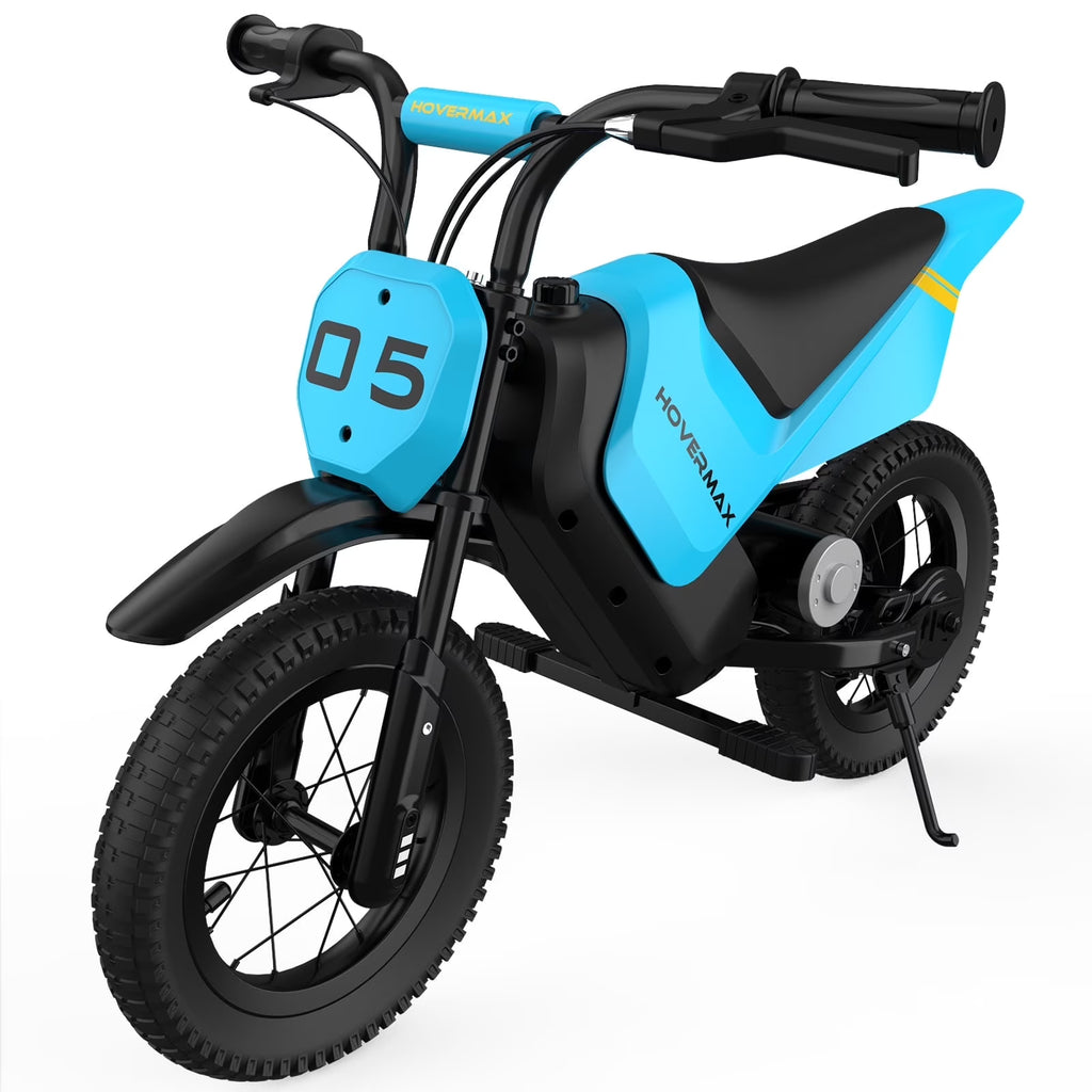 HOVERMAX Electric Dirt Bike, 150W Electric Motorcycle 10MPH Max Speed, Ride On Toys motocross for Kids