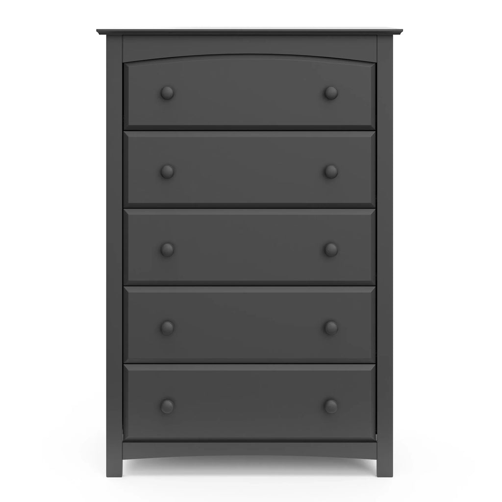 Storkcraft Kenton 5 Drawer Nursery Dresser, Pebble Gray