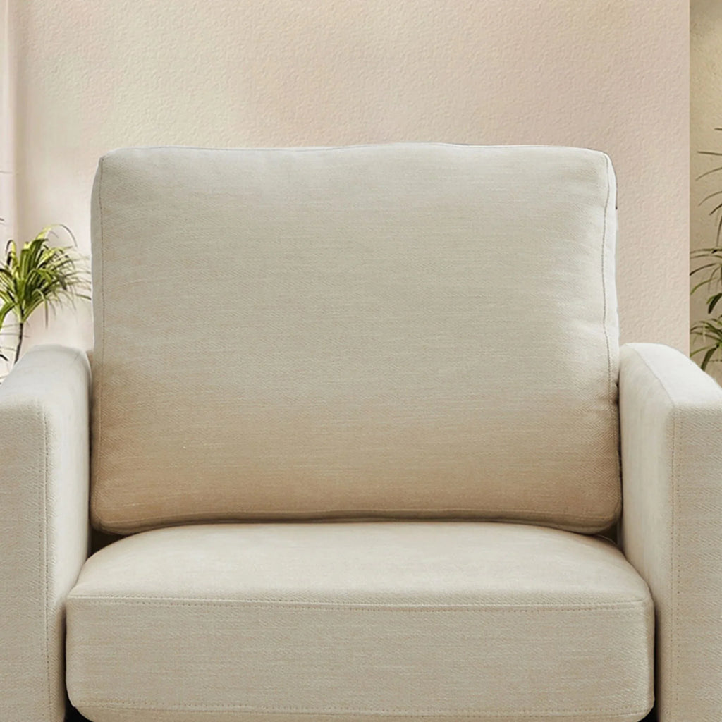 Swivel Accent Chair"360 Degree Square Swivel Chair for Living Room, Mid Century Modern Upholstered Swivel Barrel Chair,Comfy Sofa Armchairs for Bedroom,Nursery,Chenille(Beige)