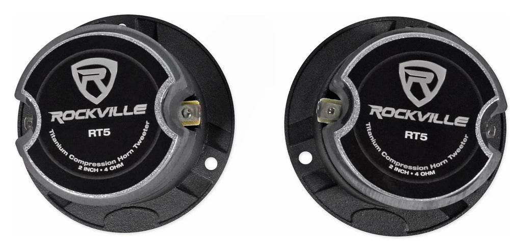 2) Pairs Rockville X6.5C Competition 6.5" 1000 Watt Component Car Audio Speakers