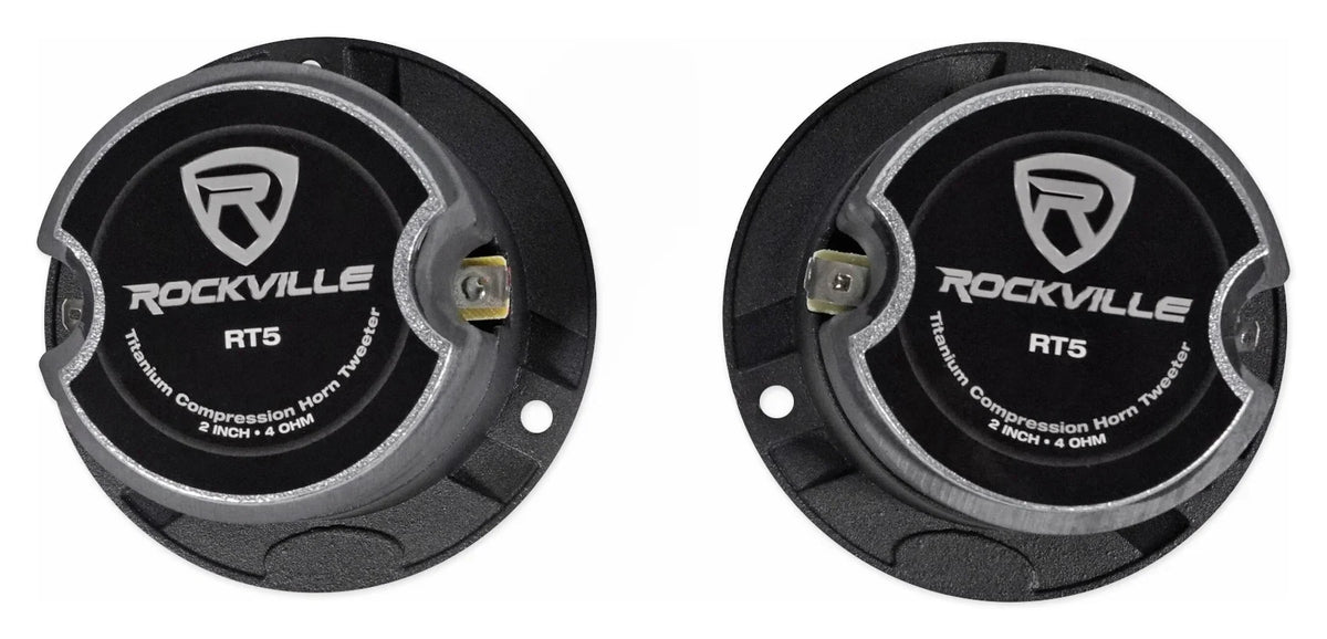 2) Pairs Rockville X6.5C Competition 6.5" 1000 Watt Component Car Audio Speakers