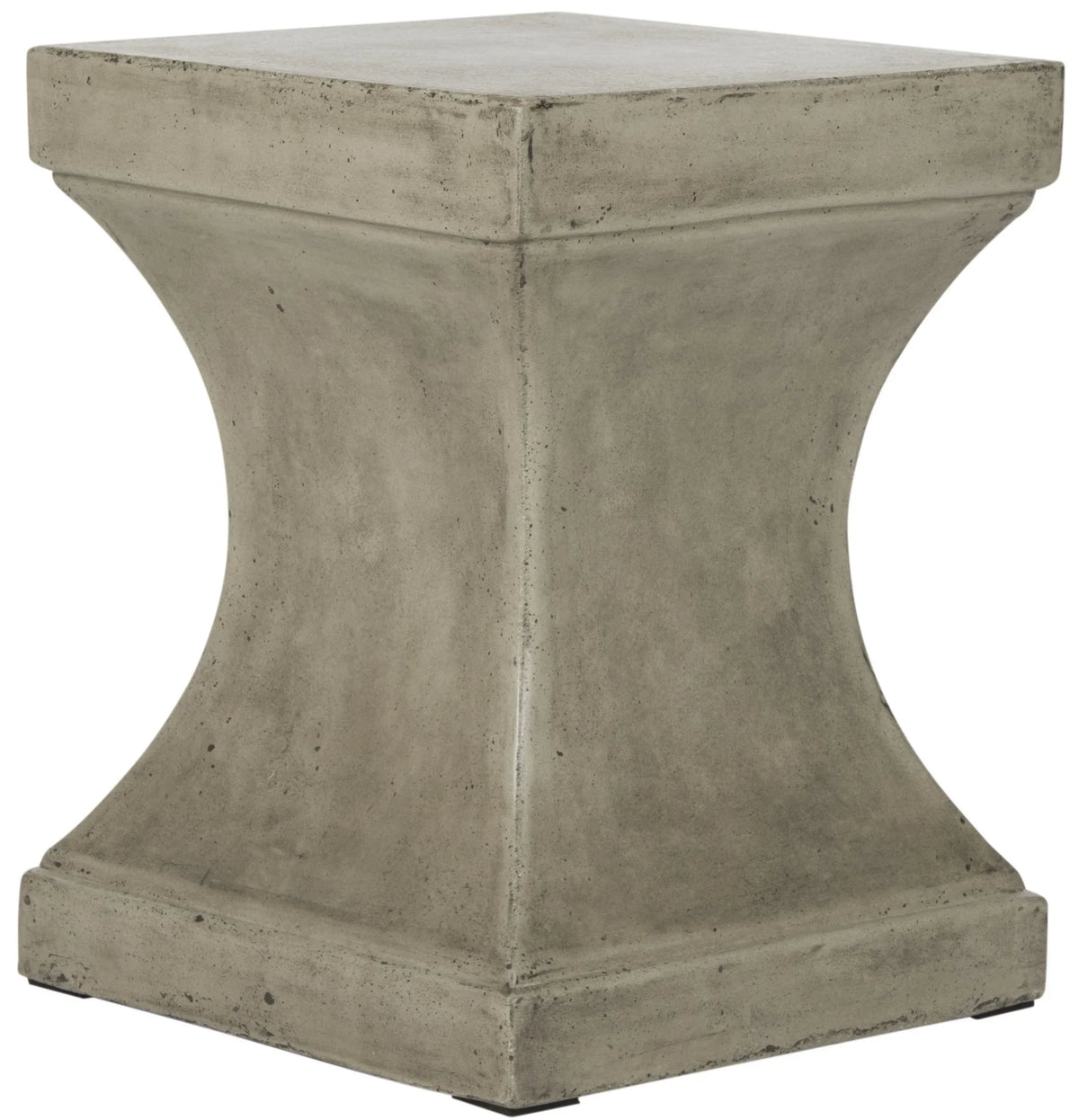 Safavieh Curby Outdoor Modern Concrete Accent Table - Dark Grey