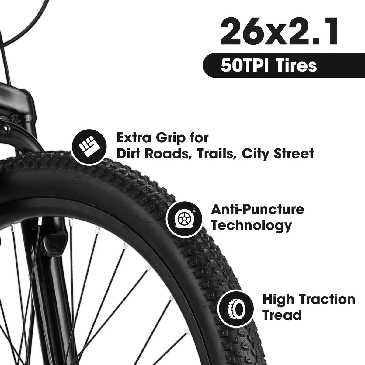 Ecarpat 26 Inch Mountain Bike Adults Womens Mountain Bicycles with Dual Disc Brakes Shimano 21-Speed Full Suspension MTB Bicycles for Outdoor Commuting Exercise, Multi Colors