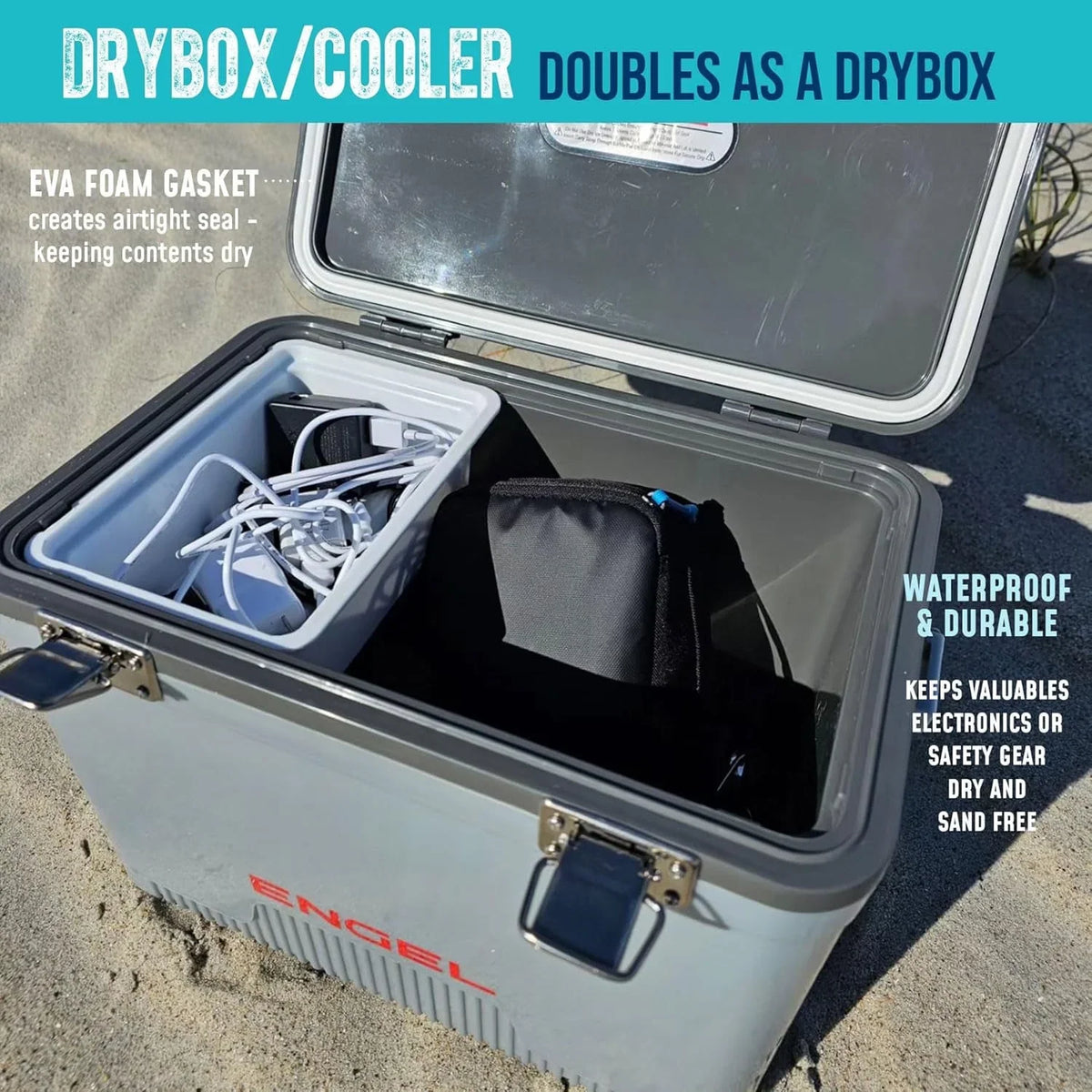 ENGEL 30 Qt Leak-Proof Compact Insulated Drybox Cooler - Pink