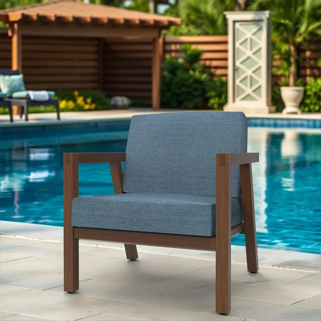 Covers&All Outdoor Sunbrella Deep Seat Cushion Set, Water, UV & Fade Resistant Patio Chair Cushions, High-Density 5" Thick Seat & Back Cushions for Outdoor Furniture