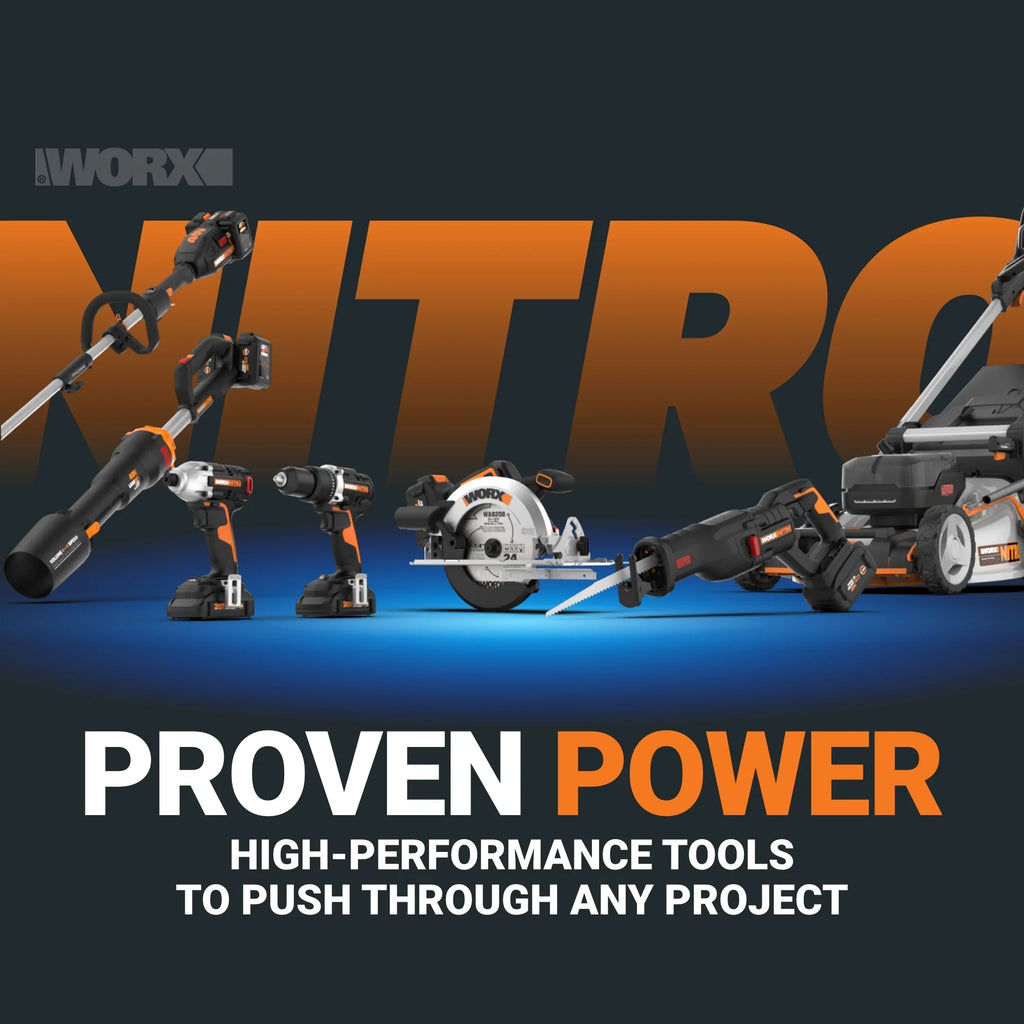 Worx Nitro WG350 20V Brushless 12" Cordless Chainsaw