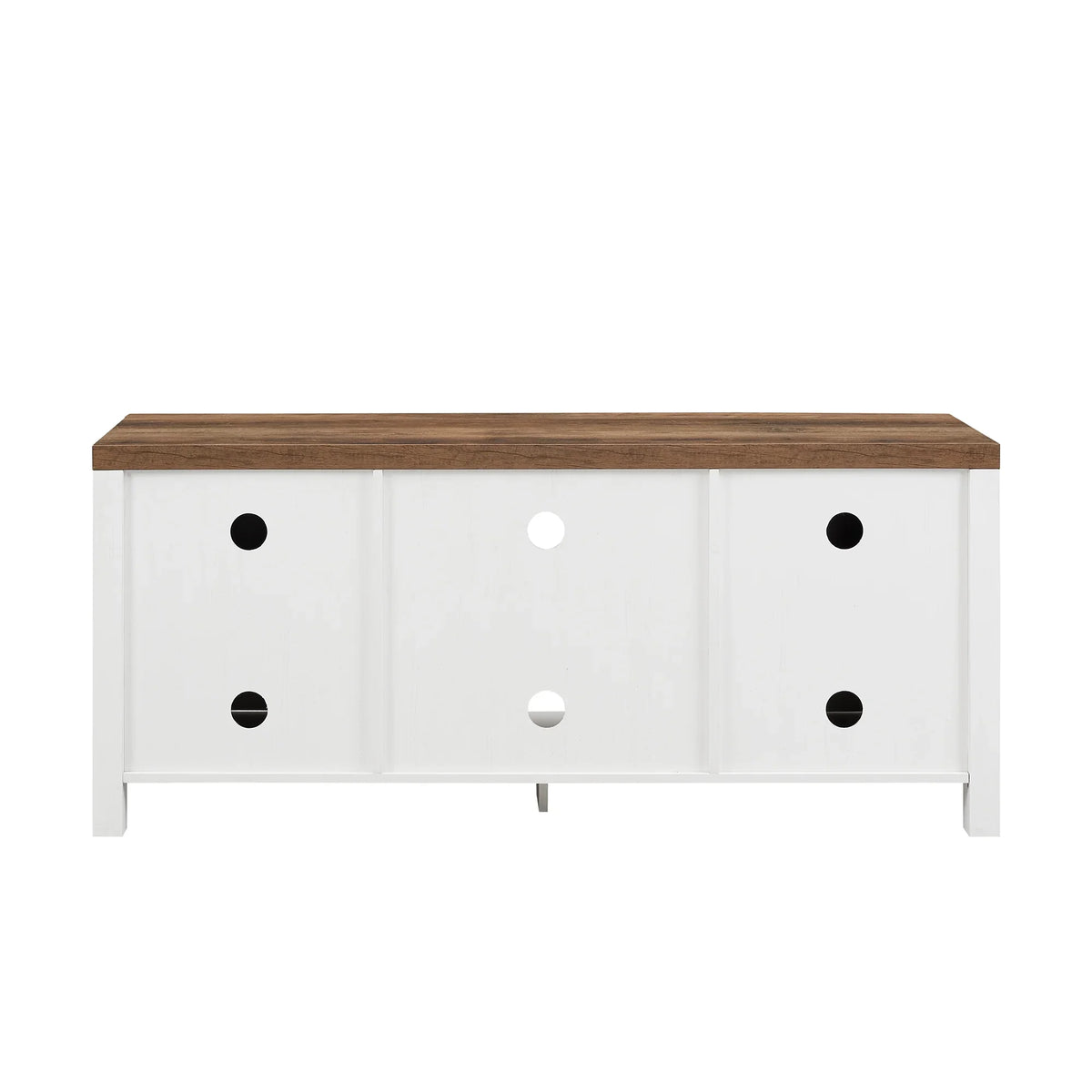 Walker Edison Modern Farmhouse Barn Door TV Stand for TVs up to 65", Grey Wash