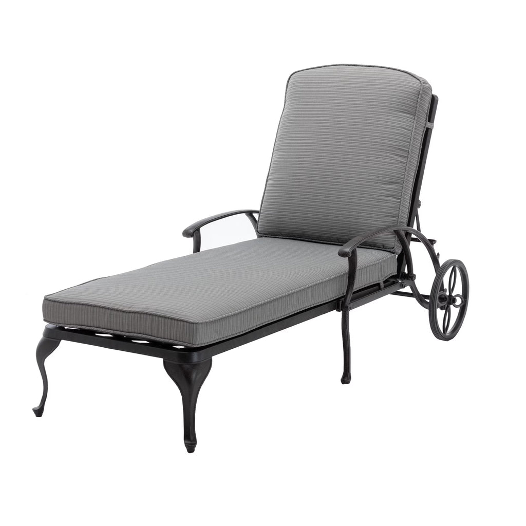 Homefun Aluminum Weatherproof Outdoor Chaise Lounge, Antique Bronze