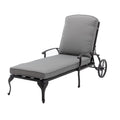 Homefun Aluminum Weatherproof Outdoor Chaise Lounge, Antique Bronze