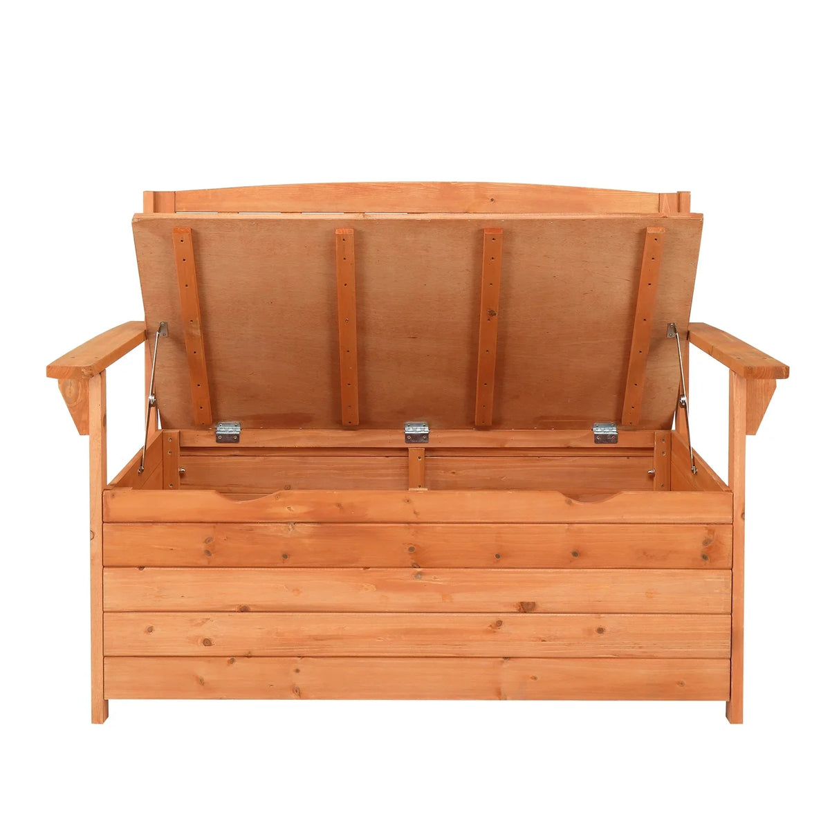 Zimtown Outdoor Storage Bench Deck Box for Patio Furniture, Front Porch Decor,Yellow