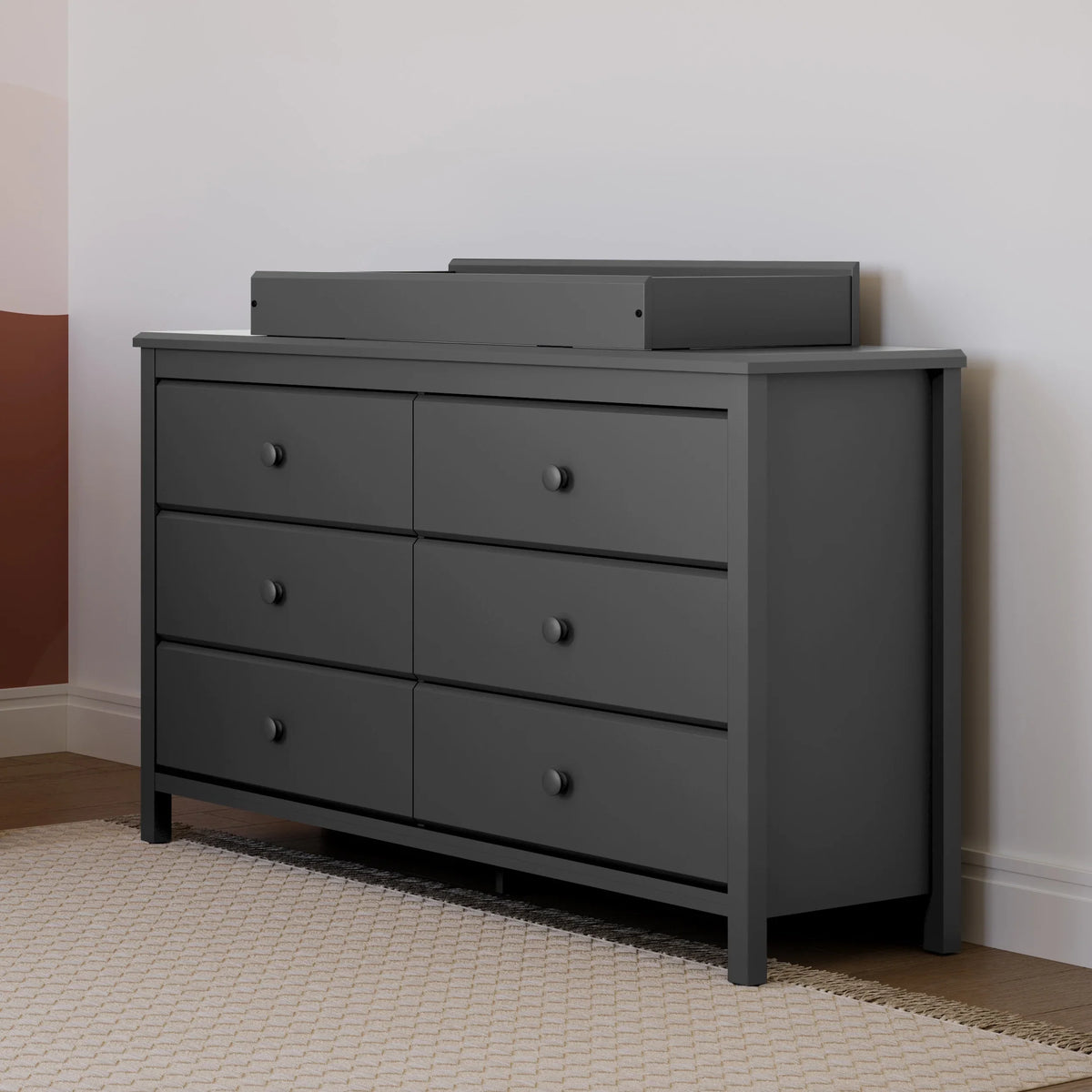 Storkcraft Alpine 6 Drawer Nursery Double Dresser, Olive