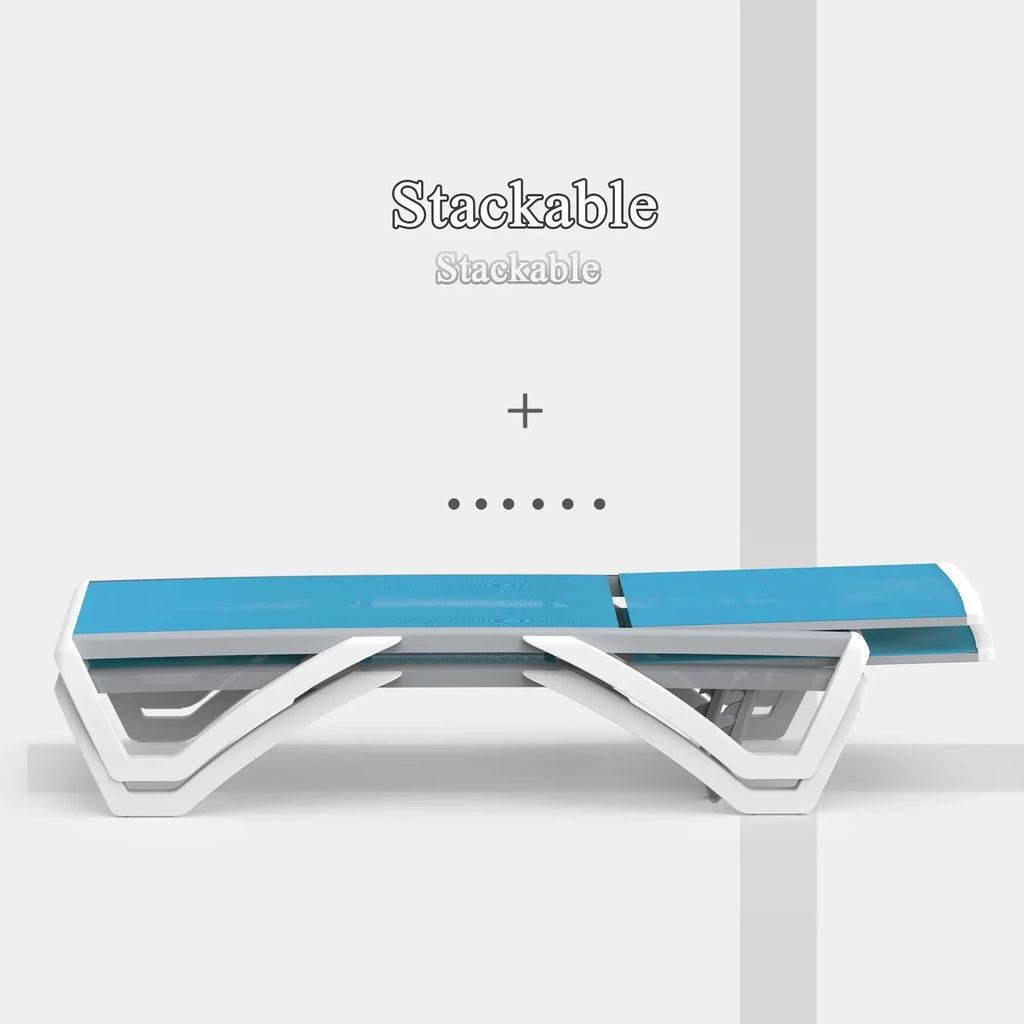 Domi Outdoor Living Chaise Lounge Chair Aluminum Adjustable Pool Lounge Chair"With All-Weather Textilene for Deck, Lawn, Backyard "1 Grey Chair"