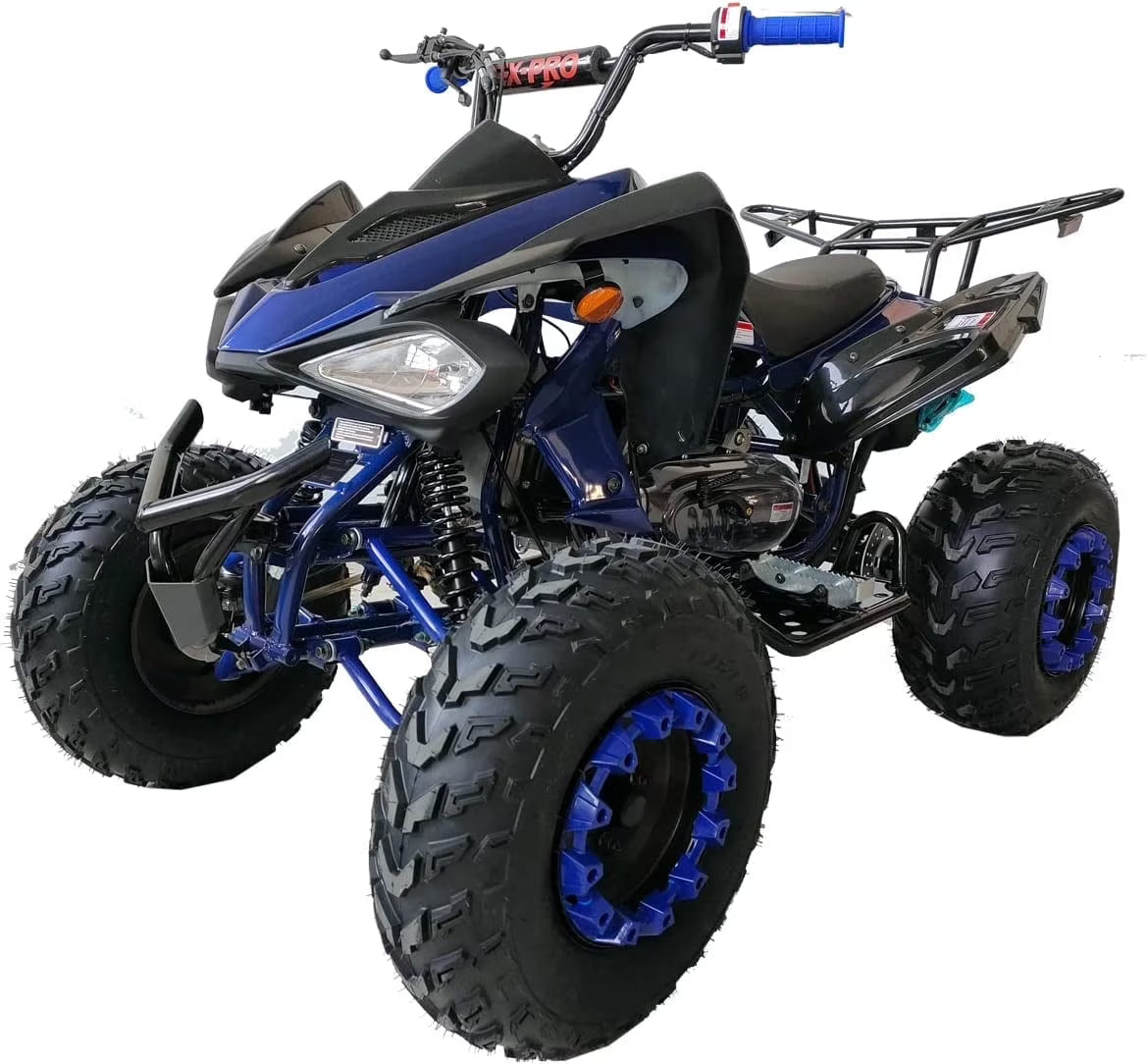 X-Pro Brand New 200cc Gas ATV, Automatic Transmission with Reverse LED Headlights Big 23"/22" Tires