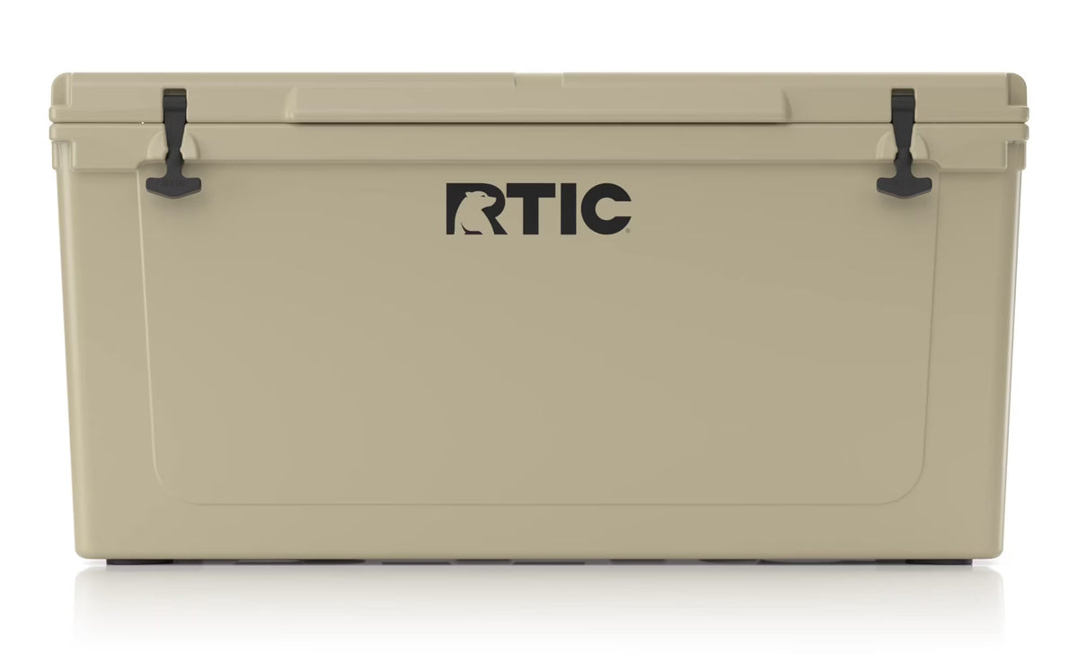 RTIC 145 QT Ultra-Tough Rotomolded Hard-Sided Ice Chest Cooler, White, Fits 195 Cans