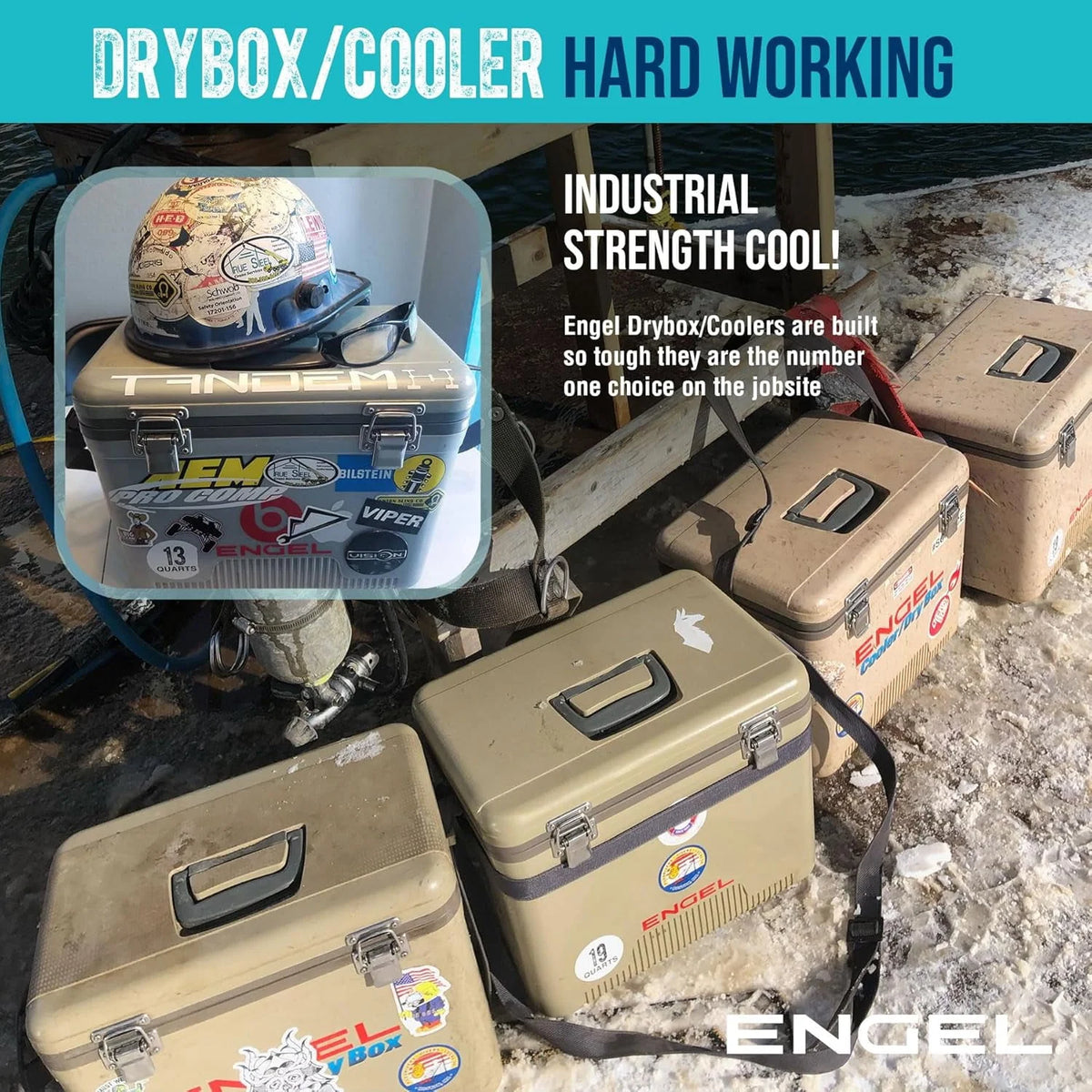 ENGEL 30 Qt Leak-Proof Compact Insulated Drybox Cooler - Pink