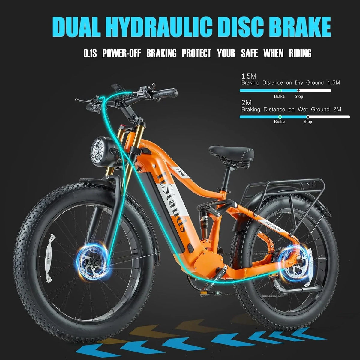 Electric Bike for Adults 26'', 1000W E-Mountain Bike 48V 30/20Ah UL2849 Removable Battery,Fat Tire Ebike up to 30MPH Off Road Beach Snow Electric Bicycles Full Suspension & Dual Hydraulic Disc Brakes