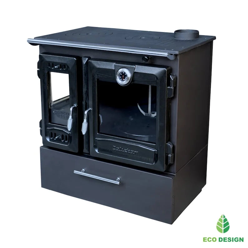 Multifunctional Wood Burning Cast Iron Stove with Oven 3D Box Cooking Baking Heating Stove Suitable For Tiny House and Farm House