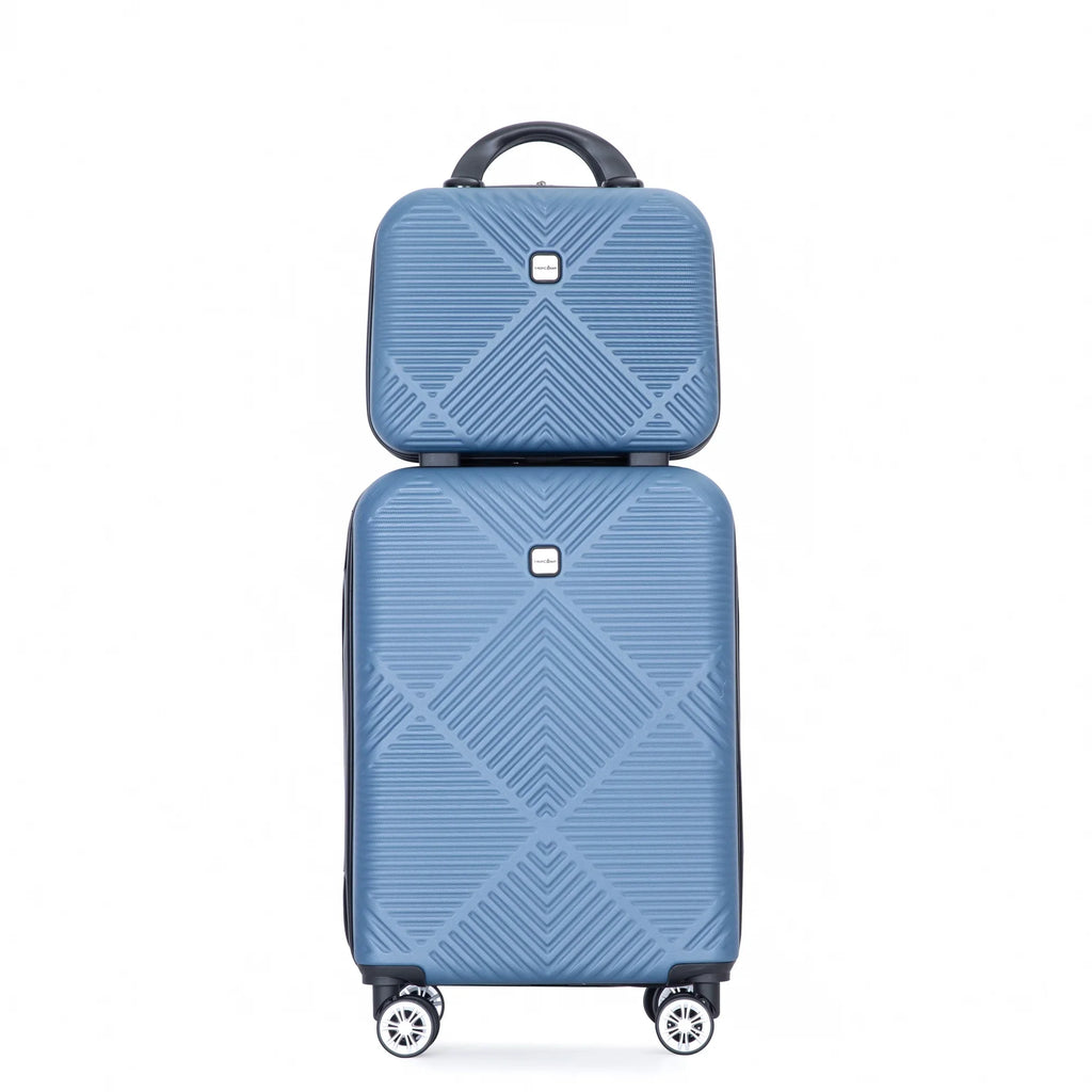 Tripcomp Luggage Sets 4 Piece Suitcase Set (14/20/24/28)Hardside Suitcase with Spinner Wheels Lightweight Carry on Luggage(Black)