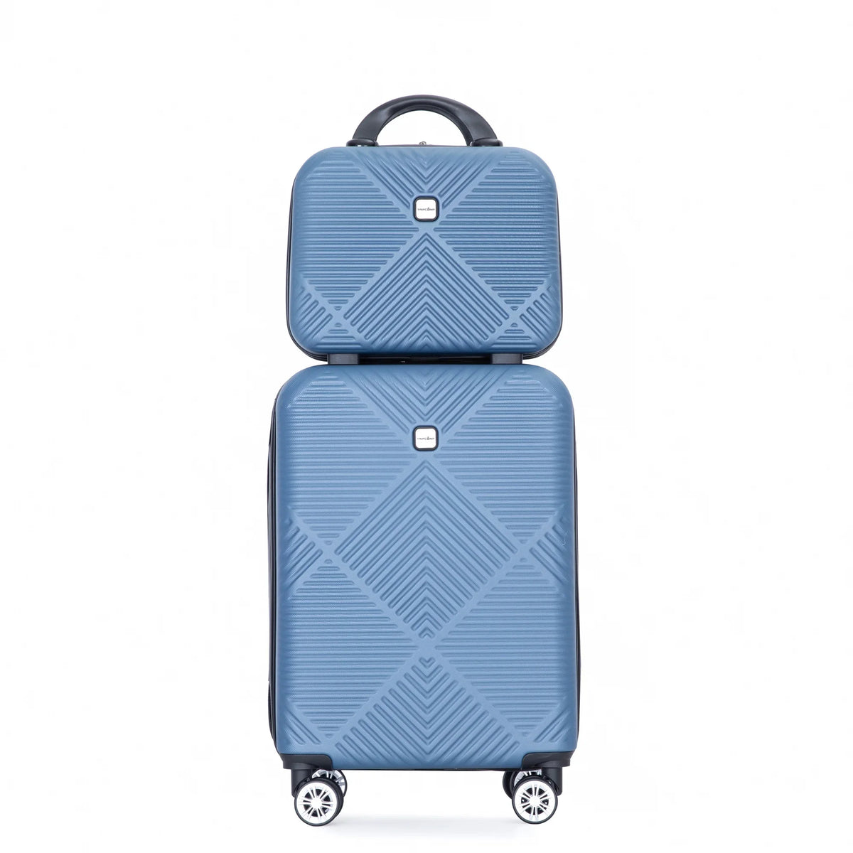 Tripcomp Luggage Sets 4 Piece Suitcase Set (14/20/24/28)Hardside Suitcase with Spinner Wheels Lightweight Carry on Luggage(Black)