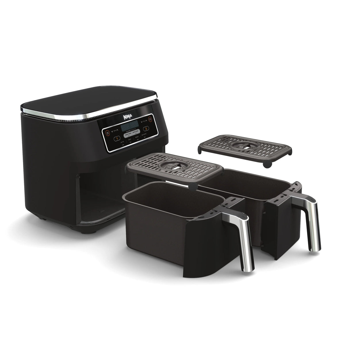 Restored Ninja Foodi DZ100 4in1, 8qt., 2Basket Air Fryer with DualZone Technology (Refurbished)