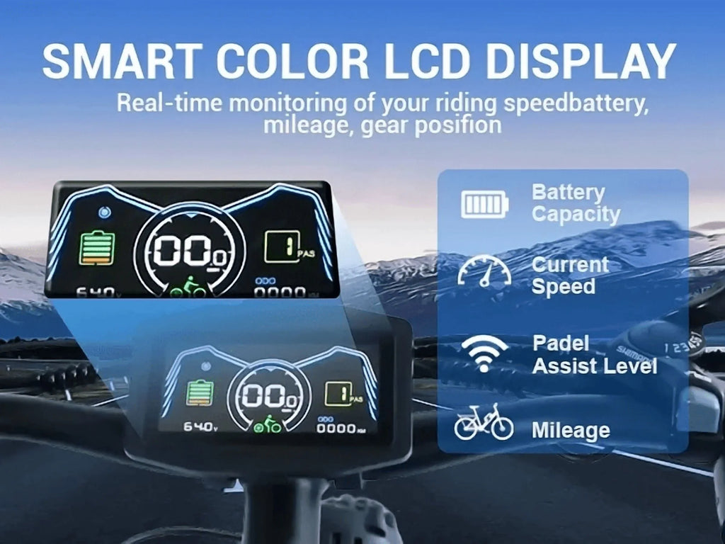 (US in Stock) 5000W Peak Dual Motor Electric Bike for Adults, 60V 25AH Removable Battery Ebike, 50MPH AWD 21-Speed Mountain Snow E-Bike with 26" x 4.0 Fat Tire, Long Range Mountain Off-Road EBikes