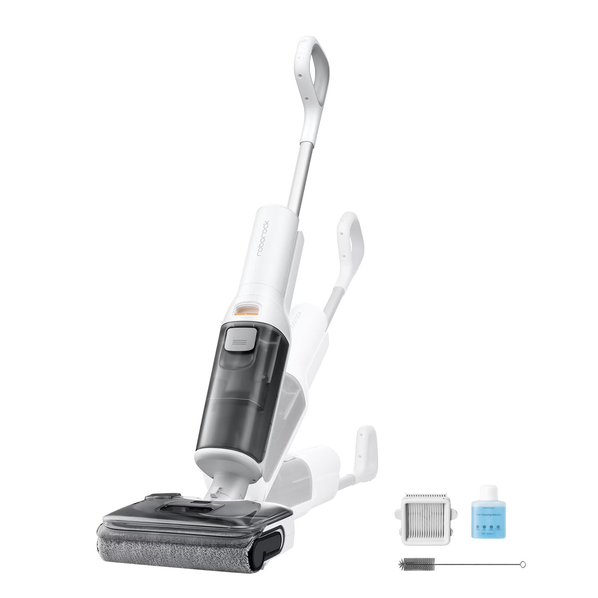 Roborock F25 GT Vacuum Mop All in One, Wet Dry Vacuum Cleaner Cordless, 20000Pa Floor Cleaner Machine for Tile Hardwood Wood Vinyl Floor, Edge to Edge Self Cleaning Electric Mop with 180" Lie-Flat