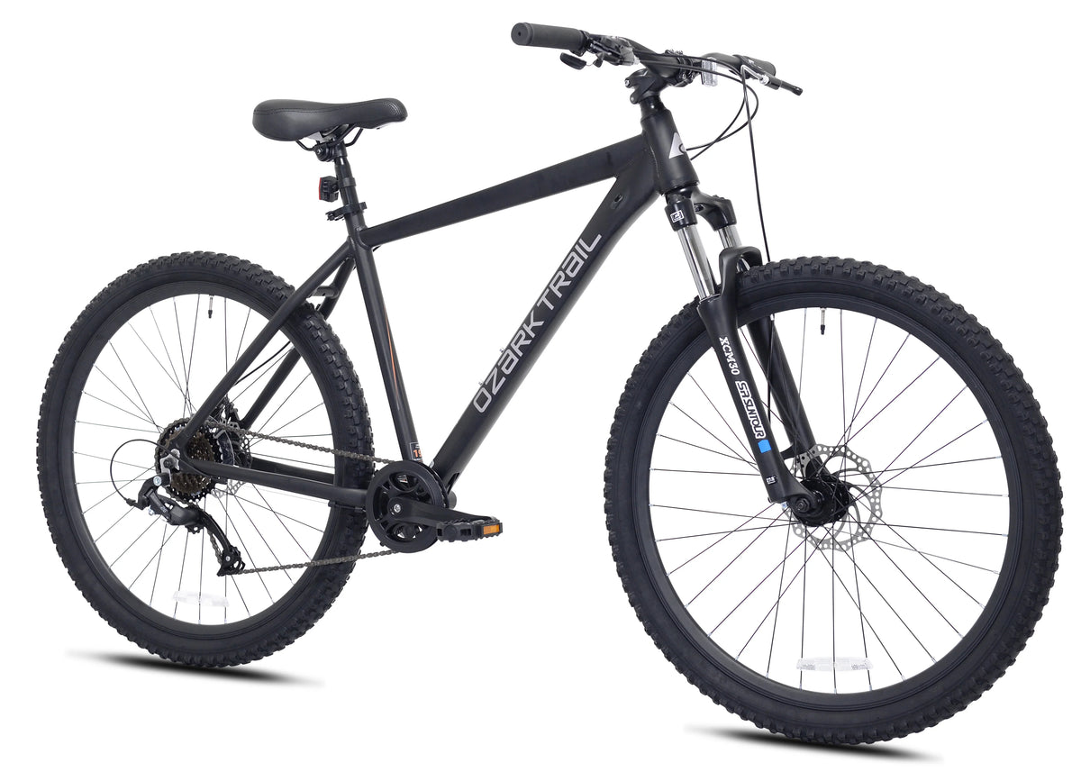 Ozark Trail 27.5" Vibe Mountain Bicycle, Small Frame, Fits Riders 5'0" - 5'6", Black, Adult, Unisex