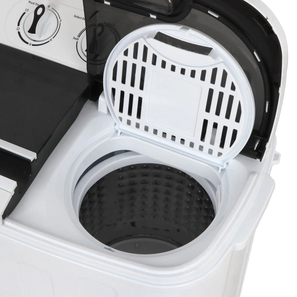 Compact Mini Twin Tub Washing Machine Portable 13lbs Laundry Washer and Dryer