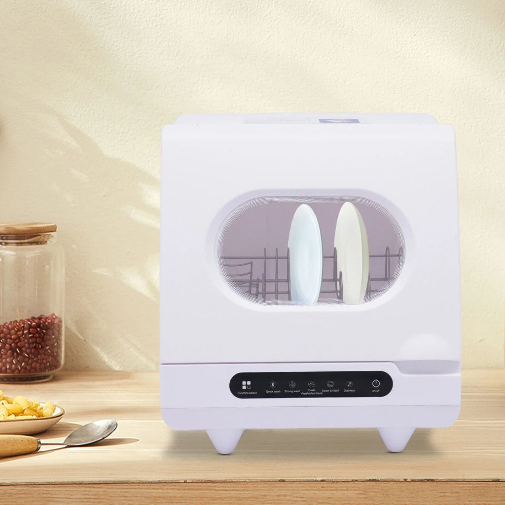 FETCOI Portable Countertop Portable Countertop Dishwasher Compact Dishwasher 5 Programs