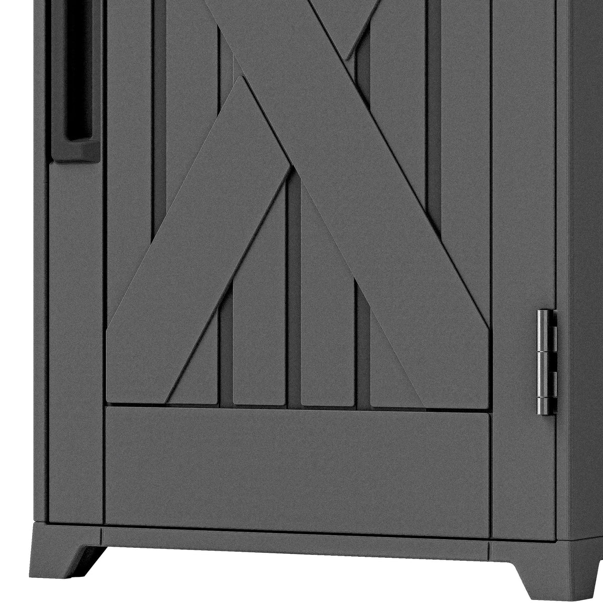 Uforic 60-Gallon Large Outdoor Package Delivery Storage Box, Double-Wall Resin Waterproof Deck Box for Porch or Curbside, Lockable, Brown