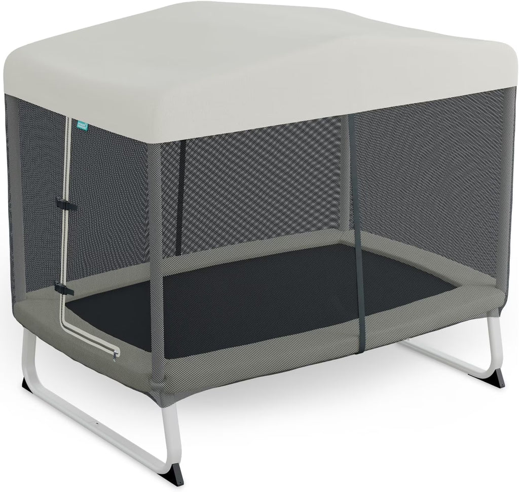 Skywalker Trampoline 6x4ft Rectangle Trampoline with Enclosure Net for Kids and Toddlers, up to 200 LB Safe and Stylish Design Blue and Purple