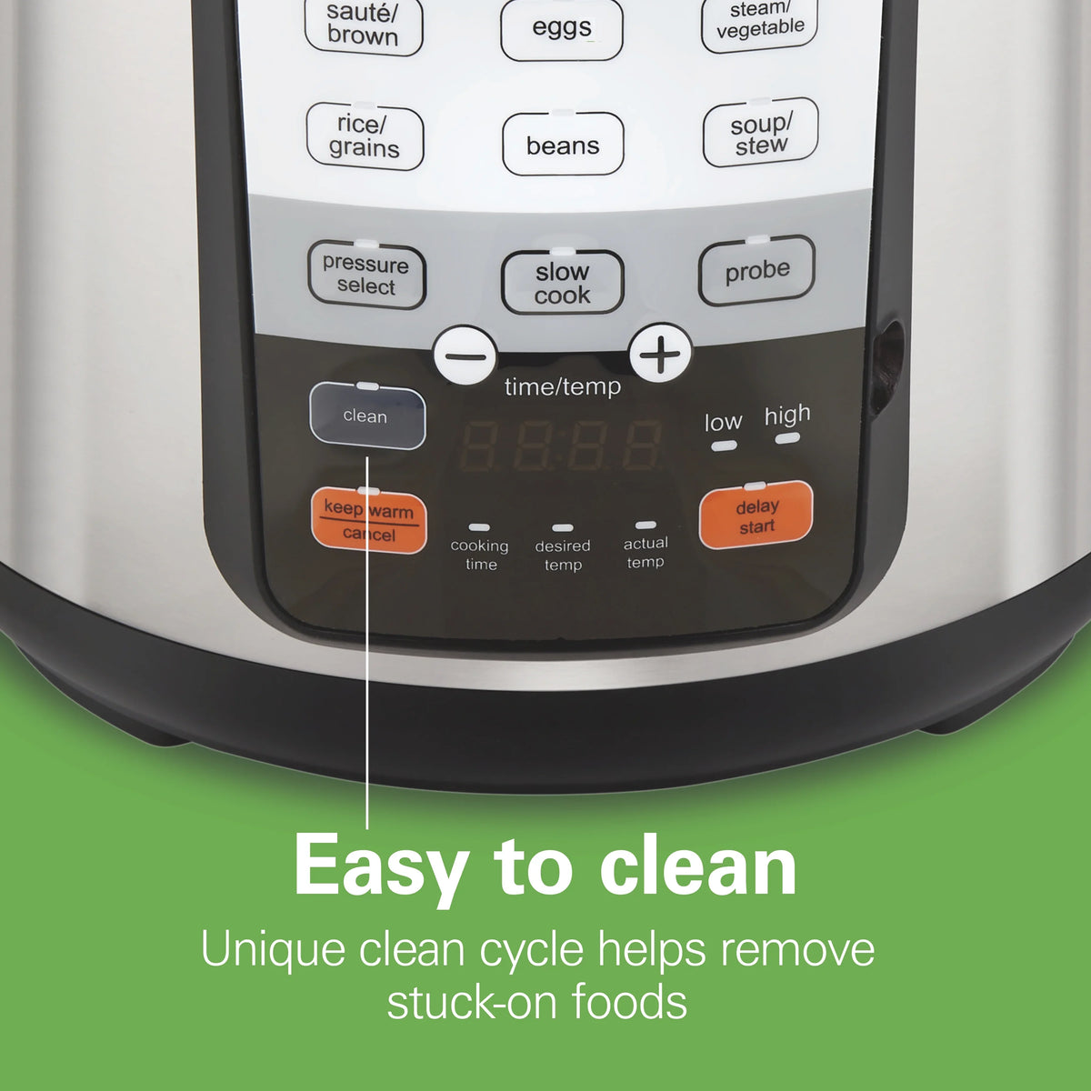 Hamilton Beach 6 Quart 6-in-1 Pressure Cooker, Multi-Cooker, Slow Cooker, Steamer, Saut", Rice Cooker, & More