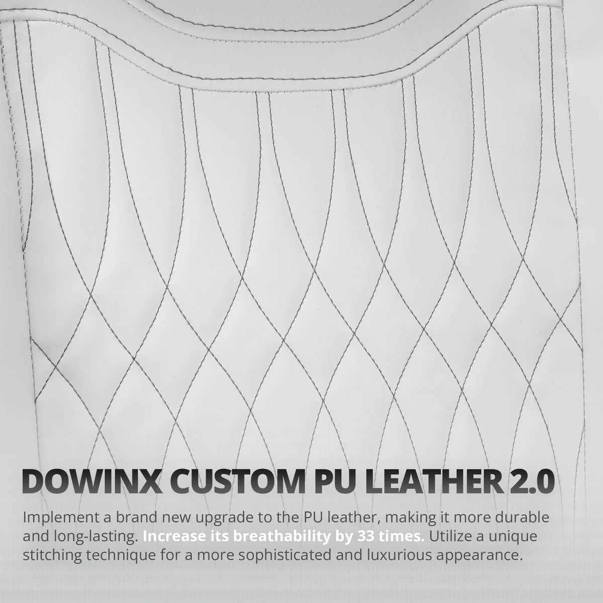 Dowinx Gaming Chair Breathable PU Leather Gamer Chair with Pocket Spring Cushion, Ergonomic Computer Chair with Massage Lumbar Support,Adjustable Swivel Task Chair with Footrest(Brown)